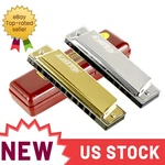 Easttop 2-PACK 10HOLE Blues Harp Diatonic Harmonica Set Key Of Mouth Organ Lot. Fixed Price $16.99.