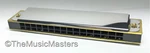 Zebra Pro 16 Double Hole Blues Silver Harmonica W/ Case Key Of Stainless Steel. Fixed Price $13.99.