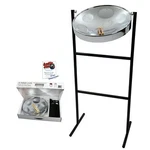 Panyard Jumbie Jam Deluxe Steel Drum Kit - Tube Stand Chrome W1082. Fixed Price $324.95.