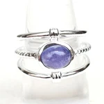 Natural Tanzanite Birthstone Ring, 925 Sterling Silver 9-TZ003. Fixed Price $38.95.