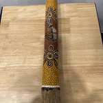 Hand Painted Wood Aboriginal Australian Didgeridoo Instrument 16" Shelf Display. Fixed Price $22.50.