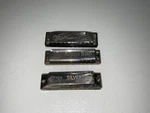 Marine Band M. Hohner & American Ace Silvertone Deluxe Harmonica Lot 3 Type. Fixed Price $18.00.