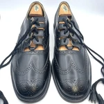 Thistle Shoes Black Leather Ghillie Brogue Oxford B1112B Tassel Laces Uk 13. Fixed Price $130.00.