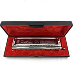 Hohner Super 64 Chromonica Harmonica 16 Hole 7582 Silver Tone W Case Germany. Fixed Price $154.87.