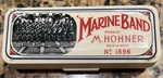 M. Hohner Marine Band Harmonica No. 1896 Key Of With Case Made Germany. Fixed Price $29.86.