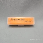Toysmith Translucent Harmonica Orange #8071 10-HOLE Kids Musical W/ Case. Fixed Price $8.99.