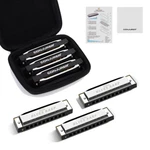 Conjurer Set Of 3 Diatonic Harmonica Mouth Organ 10 Hole Blues Harp Gift. Fixed Price $26.85.