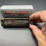 Huang Silvertone Deluxe Diatonic Harmonica High Polish Chrome Metal W/ Case. Fixed Price $6.99.