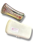 Hohner Comet 3427 Germany Curved Two Sided Tremelo Harmonica C/g Key With Case. Fixed Price $105.50.