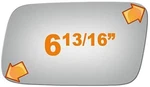 Flat Left Side Mirror For 1985-89 Toyota MR2 W/o Backing Plate. Fixed Price $27.83.
