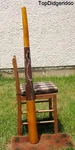 51"130CM Didgeridoo+bag+beeswax Mouthpiece * Teak Wood Lizard Artwork Dot-paint. Fixed Price $364.10.