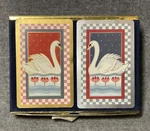 Vintage Congress Playing Cards - Swan Double Deck Designer Series Velvet Box. Fixed Price $22.99.
