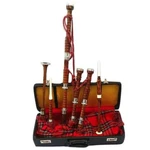 Great Highland Bagpipes Rosewood Silver Amount/scottish With Hard Case. Fixed Price $200.84.