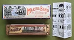 Vtg M. Hohner Marine Band A440 Harmonica No. 1896 Key W/ Box Germany. Fixed Price $25.99.