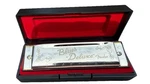 Fender Blues Deluxe Diatonic Harmonica Key Of Silver Plated Metal W/ Case. Fixed Price $48.50.