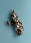 Sterling Silver Irish Garden Wood Gnome Charm Pendant Dublin Hallmark 3.9G. Fixed Price $44.00.
