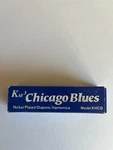 Chicago Blues Nickel Played Diatonic Harmonica Khcb Key New Opened Box. Fixed Price $25.00.