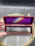 Vintage Super Chromonica Hohner Chromatic Harmonica W/ Original Box Key German. Fixed Price $44.99.