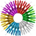48 Pcs Metal Kazoos With Lanyards Musical Instruments Pack Flute .... Fixed Price $58.66.