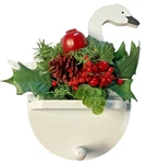 Christmas: Wood Swan Decoration, Key Holder. Fixed Price $9.99.