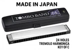 Tombo Band NO.3124/C Tremolo Harmonica Holes Key Of Made In Japan With Case. Fixed Price $89.65.