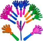 Colorful Hand Clappers - 12 Pack 7" Noisemakers For Ultimate Party Fun Sport. Fixed Price $32.01.