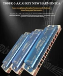 Easttop T008K-3 10HOLE Blues Diatonic Harmonica Set Of Mouth Organ. Fixed Price $55.98.