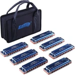Easttop Harmonica Set Of 7 Diatonic Mouth Organ Blue Gift. Fixed Price $79.99.