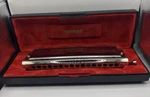 Hohner "the 64 Chromonica" Chromatic Octaves Professional Model 280-C W/case. Fixed Price $69.99.