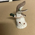 Hand-painted Ceramic Mallard Duck Decorative Bell, Multicolor Wildlife. Fixed Price $7.00.