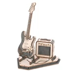 Rokr Wooden 3D Puzzle Guitar Model Kit For Adults, Musical Instrument. Fixed Price $44.35.