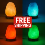 Himalayan Salt Lamp Multicolor Led Bulb - Mood Night Light Home Cor Free Ship. Fixed Price $19.70.