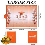 Lipmo Orange Grad Party Decor, Class Of 2026 Guest Book. Fixed Price $20.00.