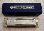 Lightly Used Blues Harp Harmonica Ms Made In Germany Hohner Silver Key Case. Fixed Price $36.99.