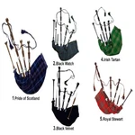 Great Scottish Highland Rosewood Full Size Silver Mounts Black Bagpipes With. Fixed Price $159.21.