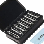 Easttop Harmonica Set Of 7-PACK 10HOLE Blues Harp Mouth Organ Diatonic. Fixed Price $55.98.