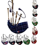 Scottish Bagpipe Sheesham Wood Pride Of Scotland Silver Mounts Free Carrying. Fixed Price $94.99.