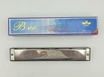 Genuine Bee 24 Hole Harmonica 7" With Original Box. Fixed Price $9.58.
