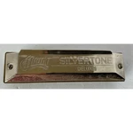 Silvertone Deluxe Harmonica 10 Hole Diatonic Key Of Metal Musical Item. Fixed Price $19.99.