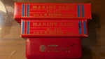 Hohner Harmonica Marine Band 364 + 365 Golden Melody Made Germany. Fixed Price $75.00.