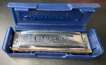 Hohner Blues Harp Ms Diatonic Harmonica Key Wood Metal Silver W/ Case. Fixed Price $10.00.