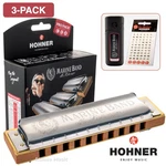 Hohner Marine Band 1896 3-PACK Harmonica G, C, A, W/ Free Stickers. Fixed Price $159.85.