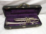 Antique King Liberty Trumpet H.n. White W/case Horn Musical Instrument Bb 1930S. Fixed Price $599.99.