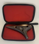 Ocarina, Awef Alto 12 Holes, Smoke Coffee Brown, Pottery/ceramic, New. Fixed Price $37.00.