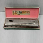 Vintage Hohner The Echo Harp Harmonica Bell Metal Reeds Germany With Box. Fixed Price $34.99.