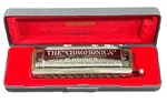 Hohner Chromonica Collector Harmonica 260 W/hard Case Key Of 10 Hole Nice. Fixed Price $59.00.