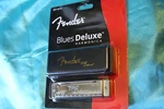 Fender Blues Deluxe Harmonica, Key Of D, With Carrying Case, Mpn 0990701004. Fixed Price $13.99.