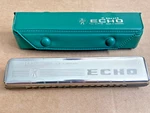 Vintage Hohner Echo Harmonica NO.2309 Key 16 Hole W/ Green Case Vgc. Fixed Price $33.57.