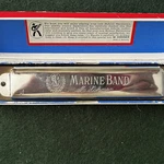 Hohner Marine Band No 365 Harmonica Made Germany 14 Hole Key Of With Box. Fixed Price $15.00.