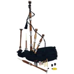 Great Highland Bagpipe Silver Mount Natural Polished Rosewood Black Watch Tartan. Fixed Price $95.99.